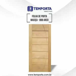 Folha de porta maciça BBB arco