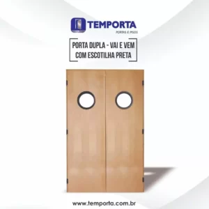 Porta dupla - vai e vem