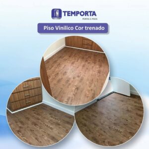 Piso vinílico cor Trenado