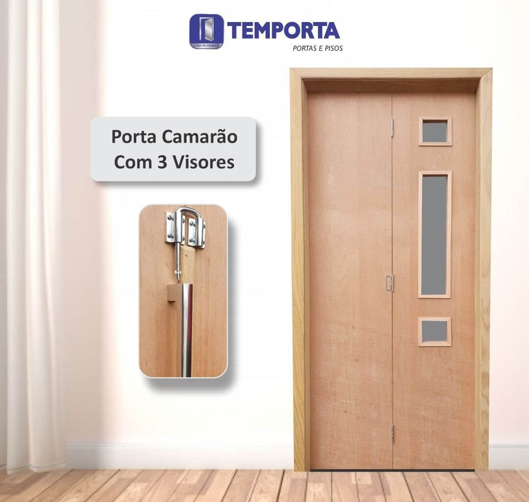 Porta camarão com 3 visores
