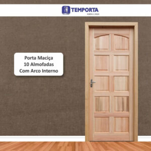 Porta maciça 10 almofadas
