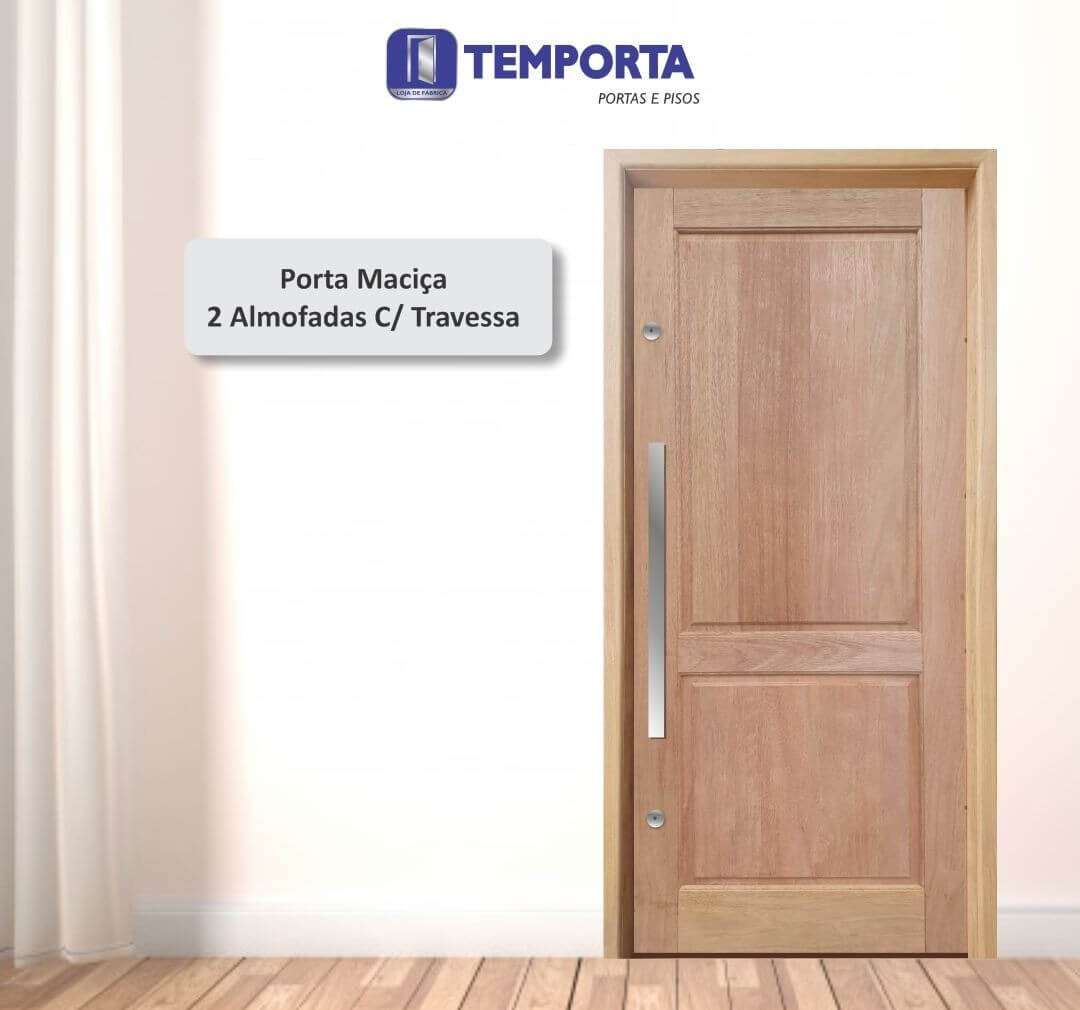 Porta maciça 2 almofadas