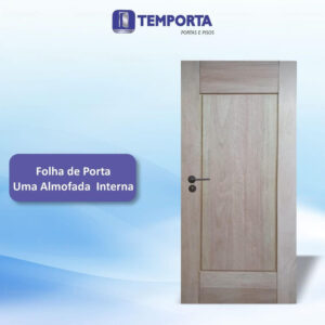 Porta maciça uma almofada